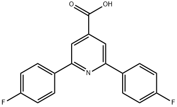 JR-9109, 2,6-Bis(4-fluorophenyl)pyridine-4-carboxylic acid, 97% Structural