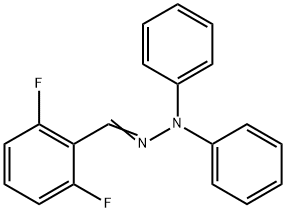 Benzaldehyde, 2,6-difluoro-, 2,2-diphenylhydrazone Structural