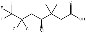 Heptanoic acid, 4,6,6-trichloro-7,7,7-trifluoro-3,3-dimethyl-, (4S)- Structural