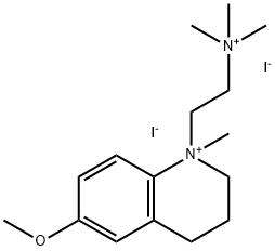 Quinolinium, 1,2,3,4-tetrahydro-6-methoxy-1-methyl-1-[2-(trimethylammonio)ethyl]-, iodide (1:2) Structural