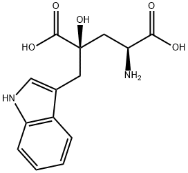 L-Glutamic acid, 4-hydroxy-4-(1H-indol-3-ylmethyl)-, (4R)- Structural