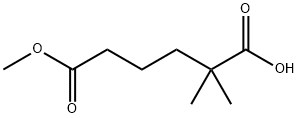 Hexanedioic acid, 2,2-dimethyl-, 6-methyl ester Structural