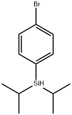 Benzene, 1-[bis(1-methylethyl)silyl]-4-bromo- Structural