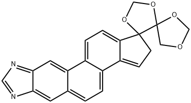 Dispiro[cyclopenta[7,8]phenanthro[2,3-d]imidazole-1(2H),4'-[1,3]dioxolane-5',4''-[1,3]dioxolane] (8CI,9CI) Structural
