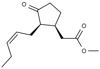 Cyclopentaneacetic acid, 3-oxo-2-(2-pentenyl)-methyl ester, [1-alpha, 2-alpha (Z)] Structural