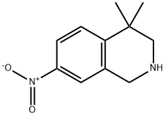 Isoquinoline, 1,2,3,4-tetrahydro-4,4-dimethyl-7-nitro- Structural