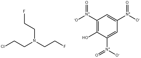 Ethanamine, 2-chloro-N,N-bis(2-fluoroethyl)-, compd. with 2,4,6-trinitrophenol (1:1) Structural