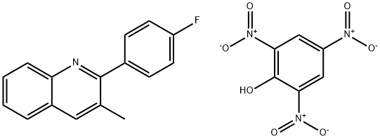 Quinoline, 2-(4-fluorophenyl)-3-methyl-, compd. with 2,4,6-trinitrophenol (1:1) Structural