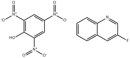 Quinoline, 3-fluoro-, compd. with 2,4,6-trinitrophenol (1:1) Structural