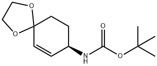 Carbamic acid, (8R)-1,4-dioxaspiro[4.5]dec-6-en-8-yl-, 1,1-dimethylethyl ester (9CI) Structural