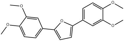 Furan, 2,5-bis(3,4-dimethoxyphenyl)- Structural