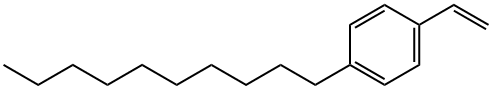 Benzene, 1-decyl-4-ethenyl- Structural