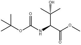 L-Threonine, N-[(1,1-dimethylethoxy)carbonyl]-3-methyl-, methyl ester Structural