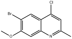 Quinoline, 6-bromo-4-chloro-7-methoxy-2-methyl- Structural