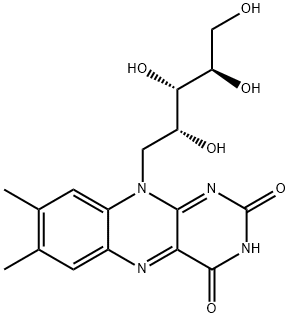 Arabinitol, 1-deoxy-1-(3,4-dihydro-7,8-dimethyl-2,4-dioxobenzo[g]pteridin-10(2H)-yl)- Structural
