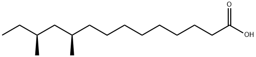 Tetradecanoic acid, 10,12-dimethyl-, (10R,12S)- Structural