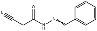 Acetic acid, 2-cyano-, 2-(phenylmethylene)hydrazide Structural