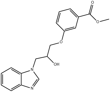 Benzoic acid, 3-[3-(1H-benzimidazol-1-yl)-2-hydroxypropoxy]-, methyl ester Structural