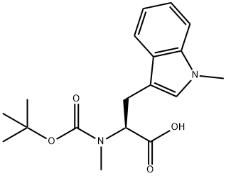 L-Tryptophan, N-[(1,1-dimethylethoxy)carbonyl]-N,1-dimethyl- Structural