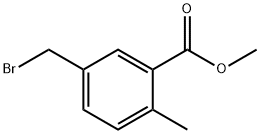 Benzoic acid, 5-(bromomethyl)-2-methyl-, methyl ester Structural