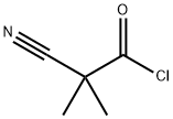 Propanoyl chloride, 2-cyano-2-methyl- Structural