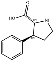 rel-(2S,3R)-3-Phenylpyrrolidine-2-carboxylic acid Structural