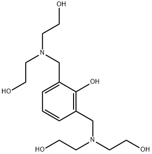 Phenol, 2,6-bis[[bis(2-hydroxyethyl)amino]methyl]- Structural