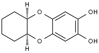Dibenzo[b,e][1,4]dioxin-2,3-diol, 5a,6,7,8,9,9a-hexahydro-, (5aR,9aS)-rel- (9CI) Structural