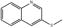 Quinoline, 3-(methylthio)- Structural