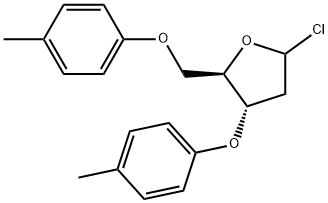 D-erythro-Pentofuranosyl chloride, 2-deoxy-3,5-bis-O-(4-methylphenyl)- Structural