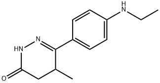 3(2H)-Pyridazinone, 6-[4-(ethylamino)phenyl]-4,5-dihydro-5-methyl- Structural