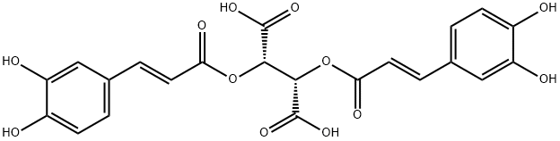Butanedioic acid, 2,3-bis[[(2E)-3-(3,4-dihydroxyphenyl)-1-oxo-2-propen-1-yl]oxy]-, (2S,3S)- Structural