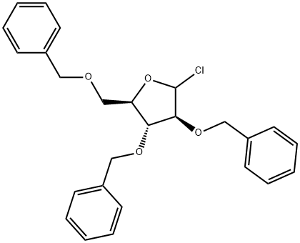 2,3,5-tri-O-benzyl-α- and β-D-arabinofuranosyl chlorides