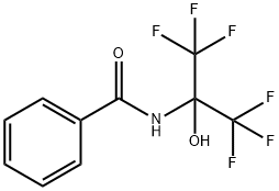 Benzamide, N-[2,2,2-trifluoro-1-hydroxy-1-(trifluoromethyl)ethyl]- Structural