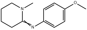 Benzenamine, 4-methoxy-N-(1-methyl-2-piperidinylidene)- Structural