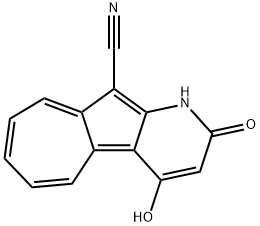 Azuleno[2,1-b]pyridine-10-carbonitrile, 1,2-dihydro-4-hydroxy-2-oxo- Structural