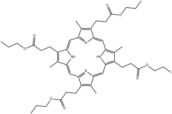 Coproporphyrin I n-propyl ester frombovi ne porphyr Structural