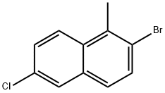 Naphthalene, 2-bromo-6-chloro-1-methyl- Structural