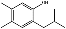 Phenol, 4,5-dimethyl-2-(2-methylpropyl)- Structural