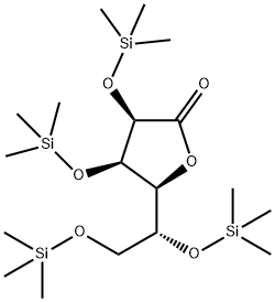 Gulonic acid, 2,3,5,6-tetrakis-O-(trimethylsilyl)-, lactone (9CI) Structural