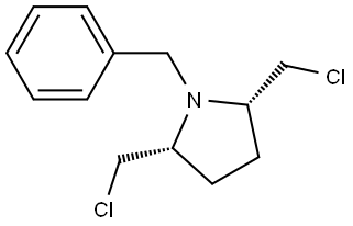 Pyrrolidine, 2,5-bis(chloromethyl)-1-(phenylmethyl)-, (2R,5S)-rel- Structural