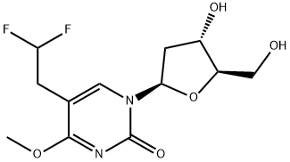 Uridine, 2'-deoxy-5-(2,2-difluoroethyl)-4-O-methyl- (9CI) Structural