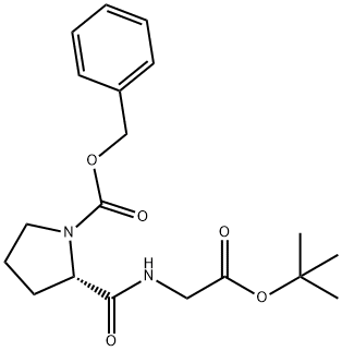 Glycine, 1-[(phenylmethoxy)carbonyl]-L-prolyl-, 1,1-dimethylethyl ester Structural
