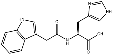 L-Histidine, N-(1H-indol-3-ylacetyl)- (9CI) Structural