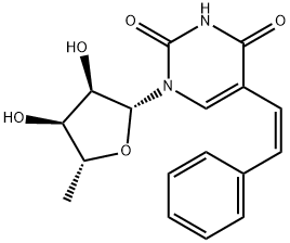 Uridine, 5'-deoxy-5-[(1Z)-2-phenylethenyl]- (9CI) Structural