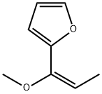 Furan, 2-(1-methoxy-1-propenyl)-, (E)- (9CI) Structural
