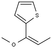 Thiophene, 2-(1-methoxy-1-propenyl)-, (E)- (9CI) Structural