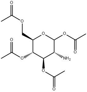 D-Glucopyranose, 2-amino-2-deoxy-, 1,3,4,6-tetraacetate Structural