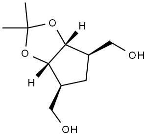 rel-((3aR,4R,6S,6aS)-2,2-dimethyltetrahydro-4H-cyclopenta[d][1,3]dioxole-4,6-diyl)dimethanol Structural