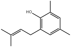 Phenol, 2,4-dimethyl-6-(3-methyl-2-buten-1-yl)- Structural